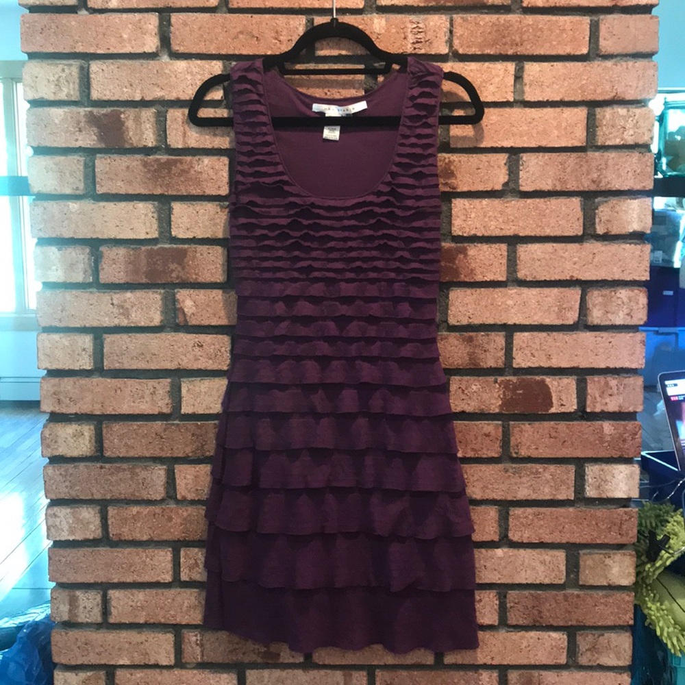 Max studio ruffled sleeveless dress